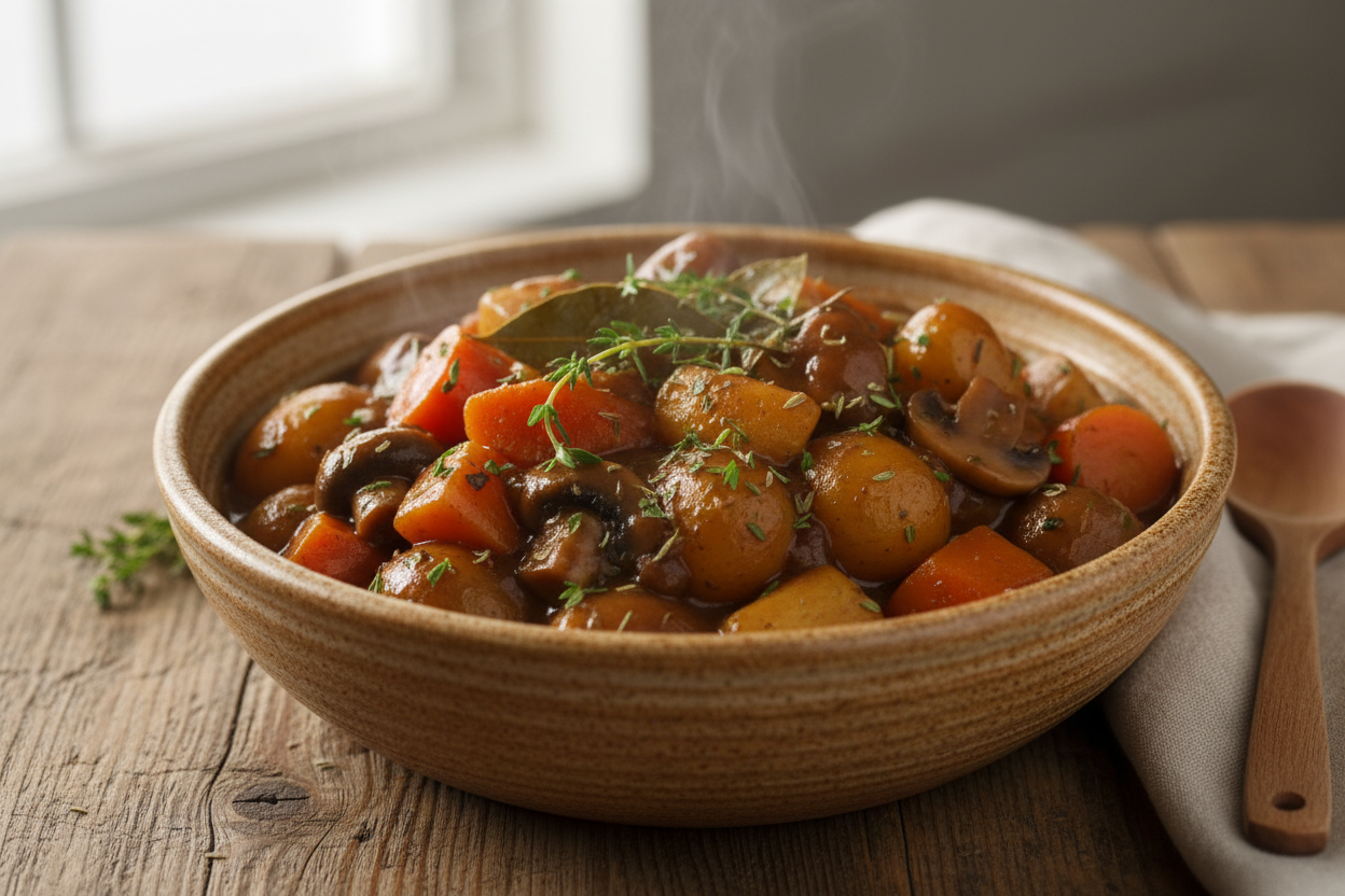 Brow Stew Mushrooms